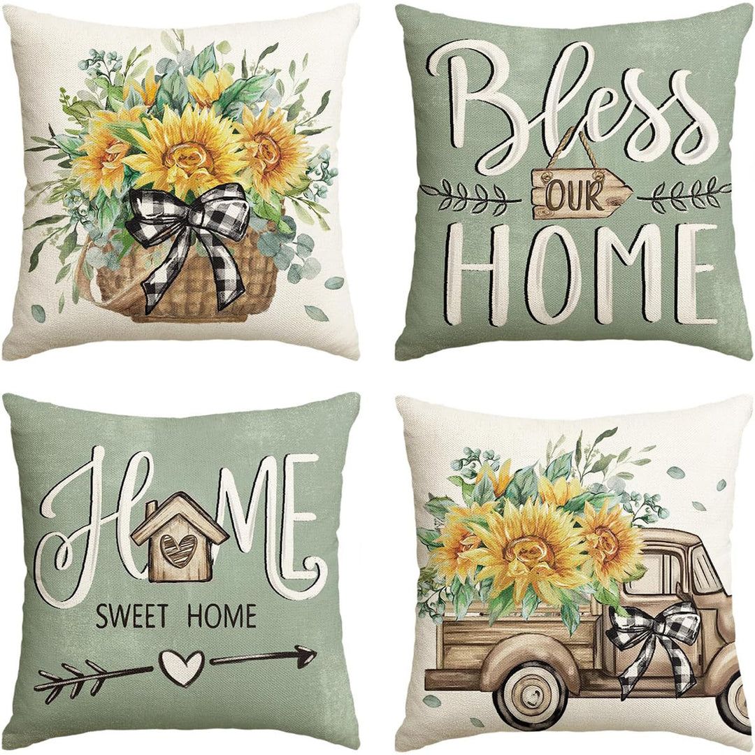 Women’s pillowcases with cheerful sunflower design Stornfield