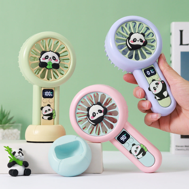 Women portable mini fan with cute panda design Stornfield