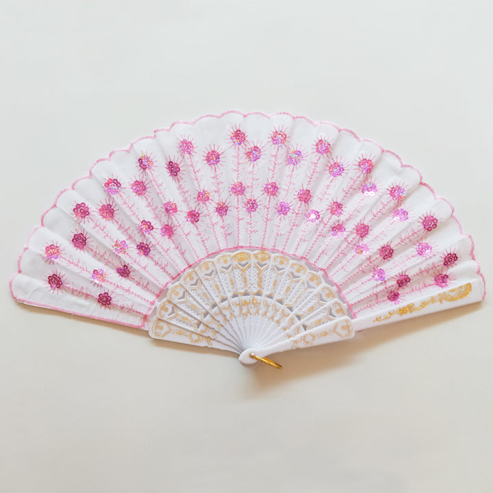 Ladies handcrafted fan with exquisite embroidery Stornfield