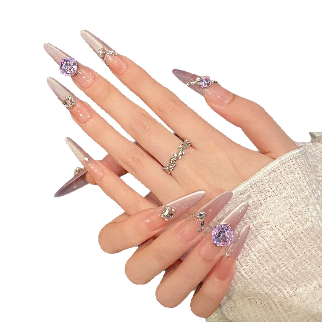 Glossy Gel Press-On Nail Set