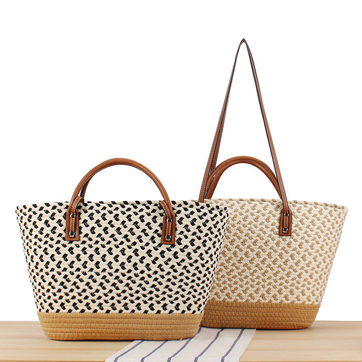 Spacious Shopping Bag Made from Handwoven Natural Material Stornfield