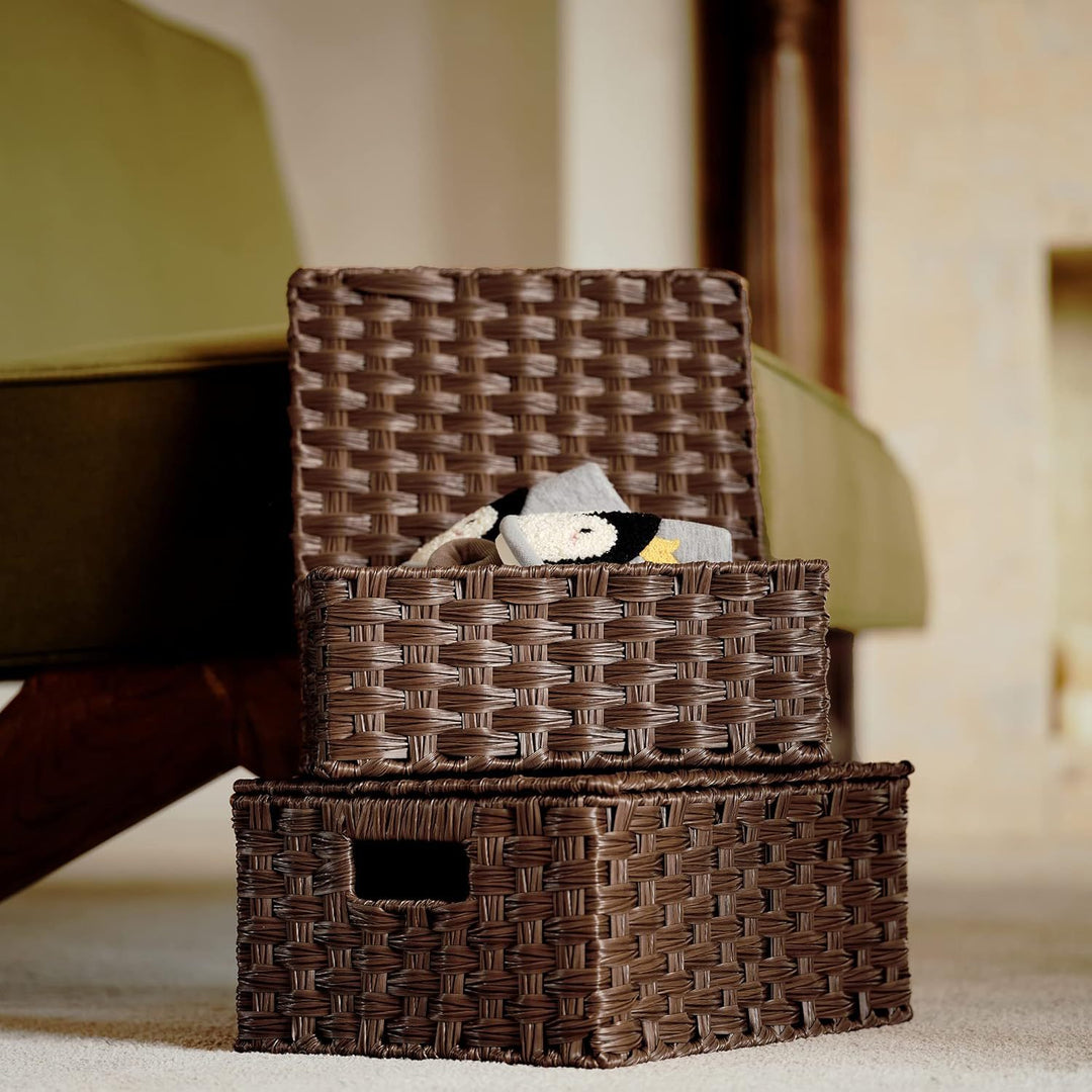 Handwoven Storage Baskets Set Stornfield