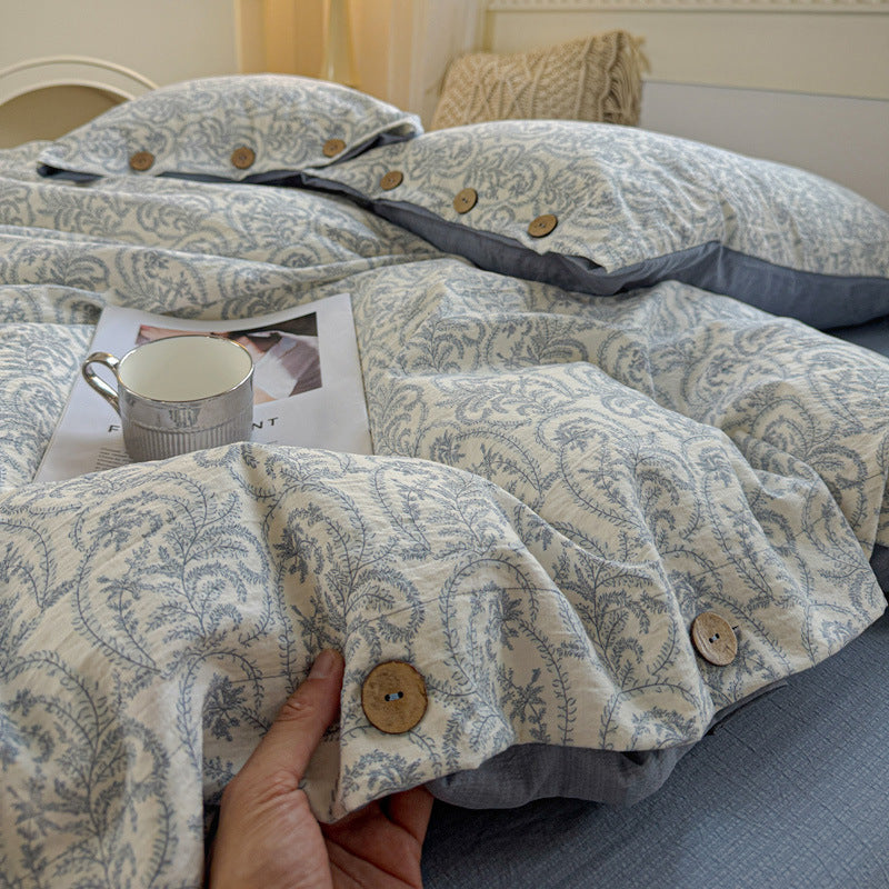 Elegant Floral Patterned Duvet Cover Set