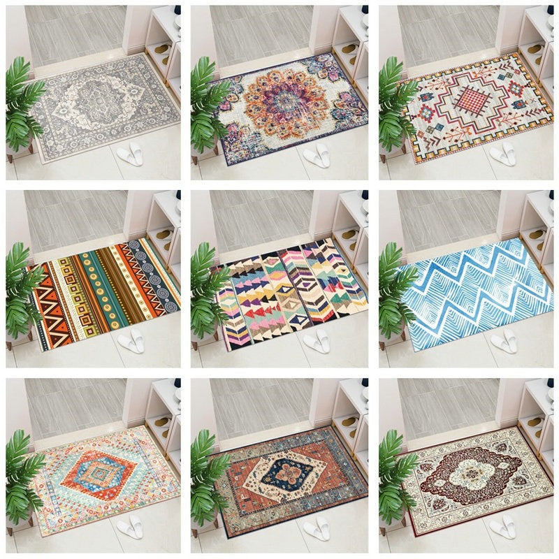 Geometric Pattern Decorative Floor Mat Stornfield