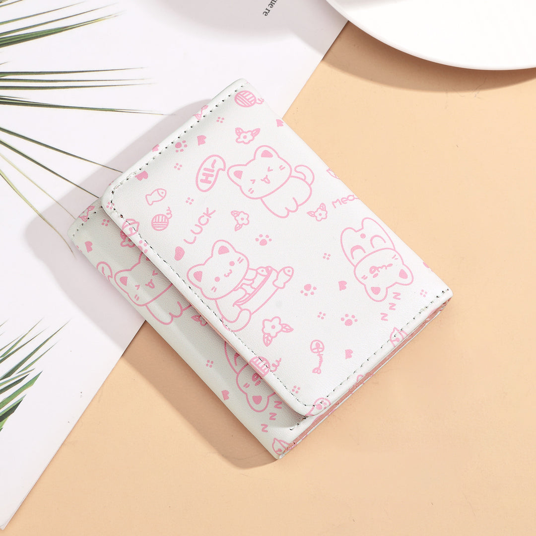 Cute Cat-Themed Wallet Organizer