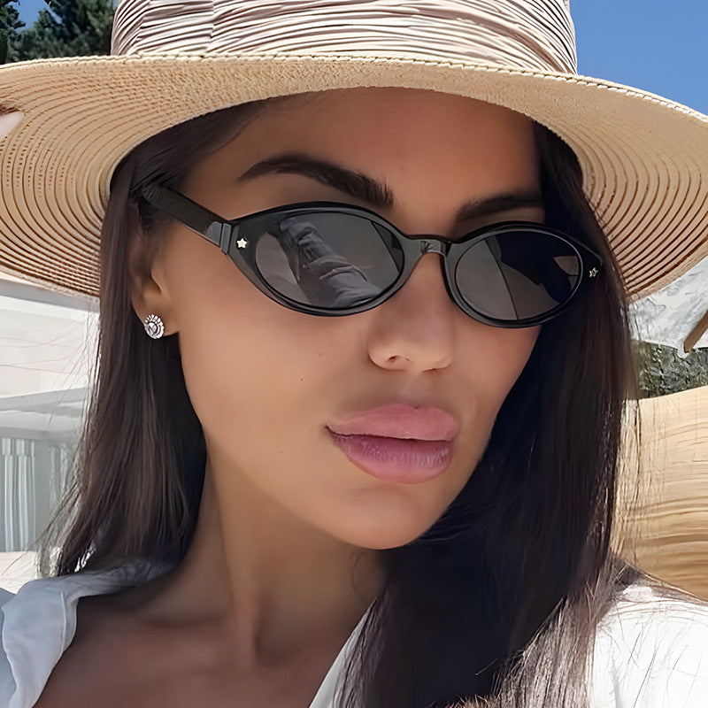 Women's Cat-Eye Sunglasses with Elegant Carry Bag Design Stornfield