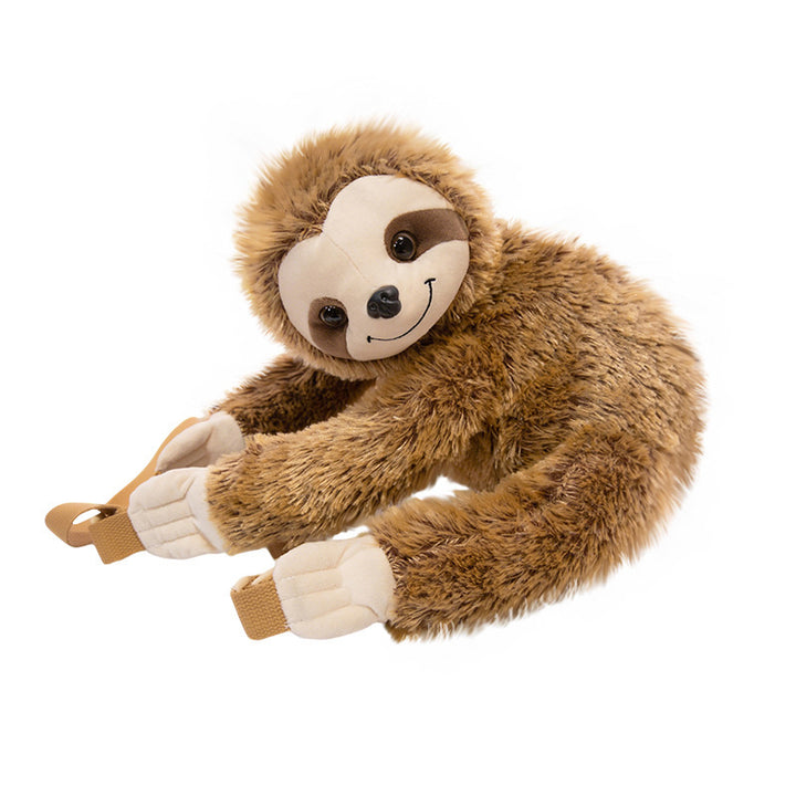 Plush Deer-Shaped Backpack with Adjustable Straps and Zippered Compartment Stornfield