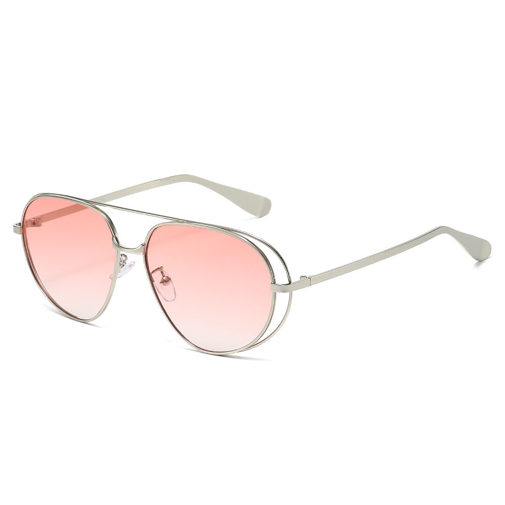 Stylish Aviator Sunglasses with Blue Lenses Stornfield