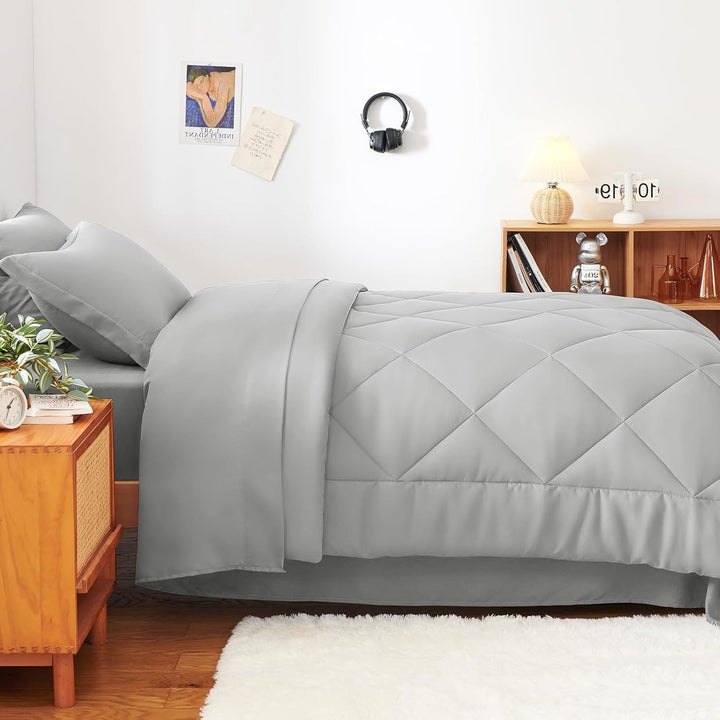 Luxurious Diamond Quilted Comforter Set Stornfield