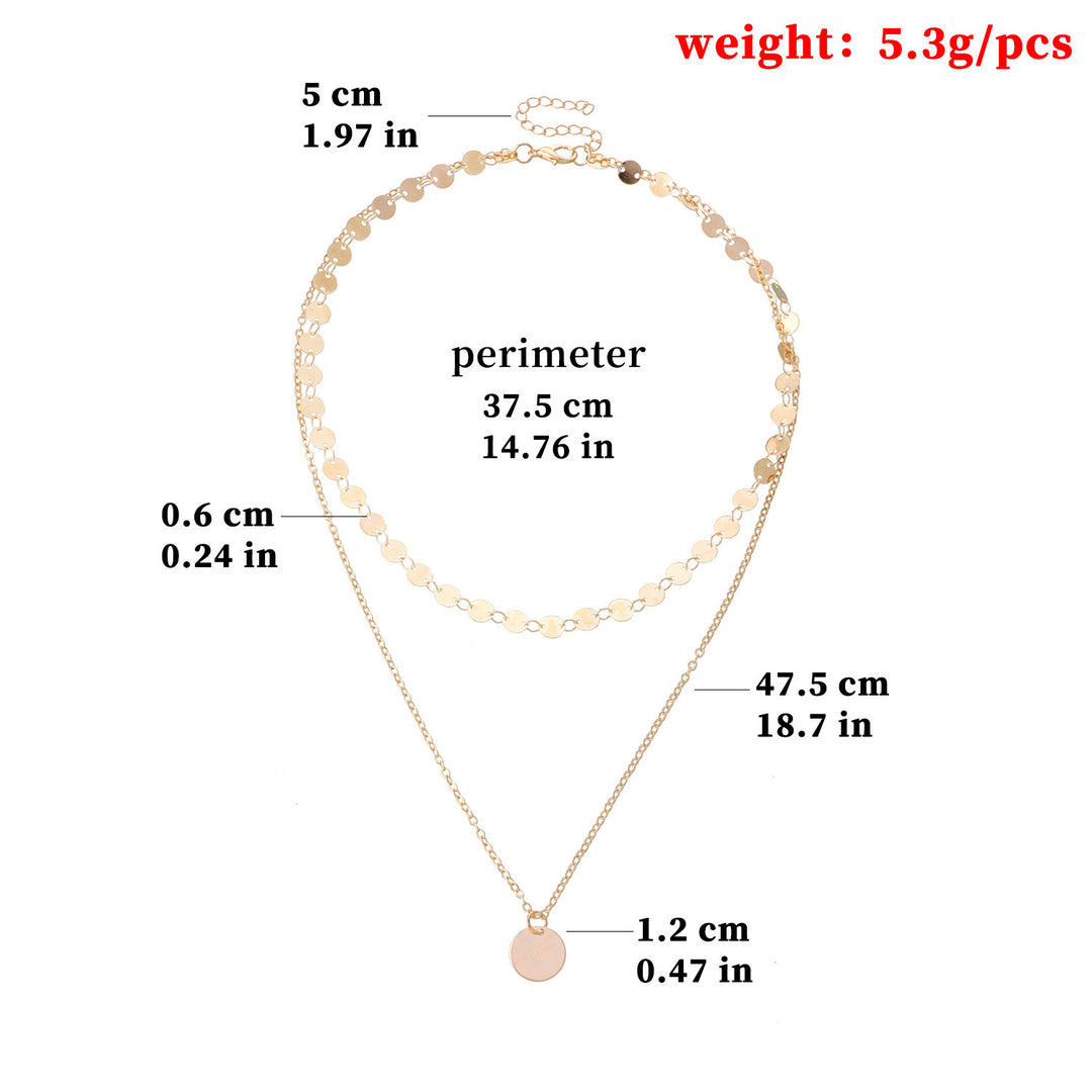 Layered Disc Chain Necklace Stornfield