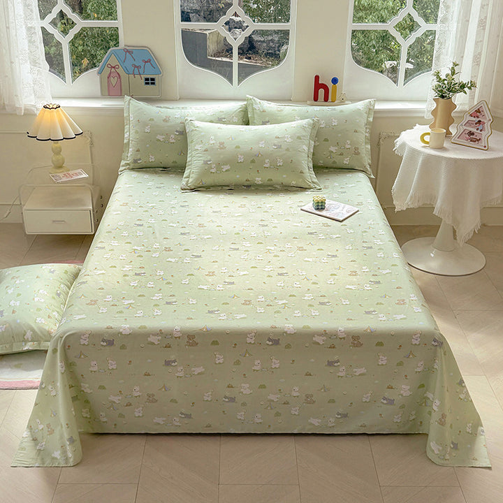 Stylish Plaid Bedspread Set