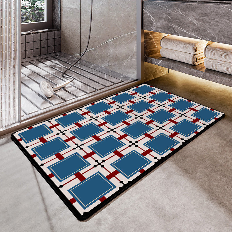 Geometric Pattern Bath Mat Stornfield