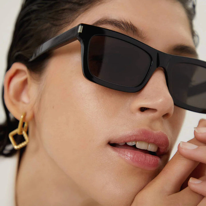 Women's square sunglasses with transparent lenses and stylish design Stornfield