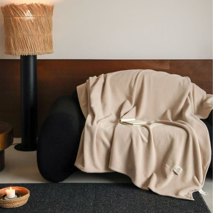Plush Microfiber Velvet Throw Blanket with Satin Stitched Edge