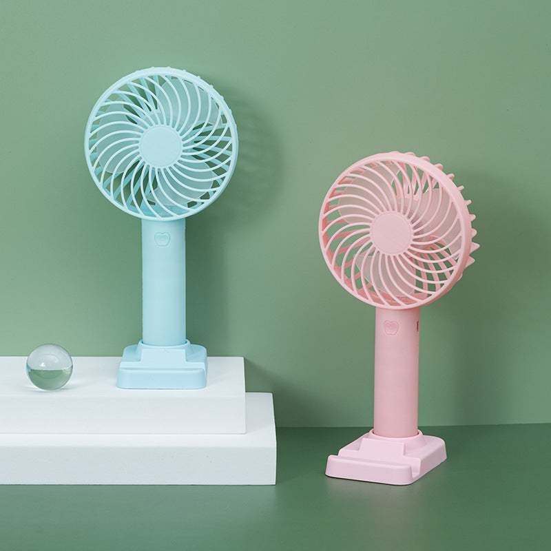 Unisex battery-operated portable fan with USB charging port and foldable stand Stornfield