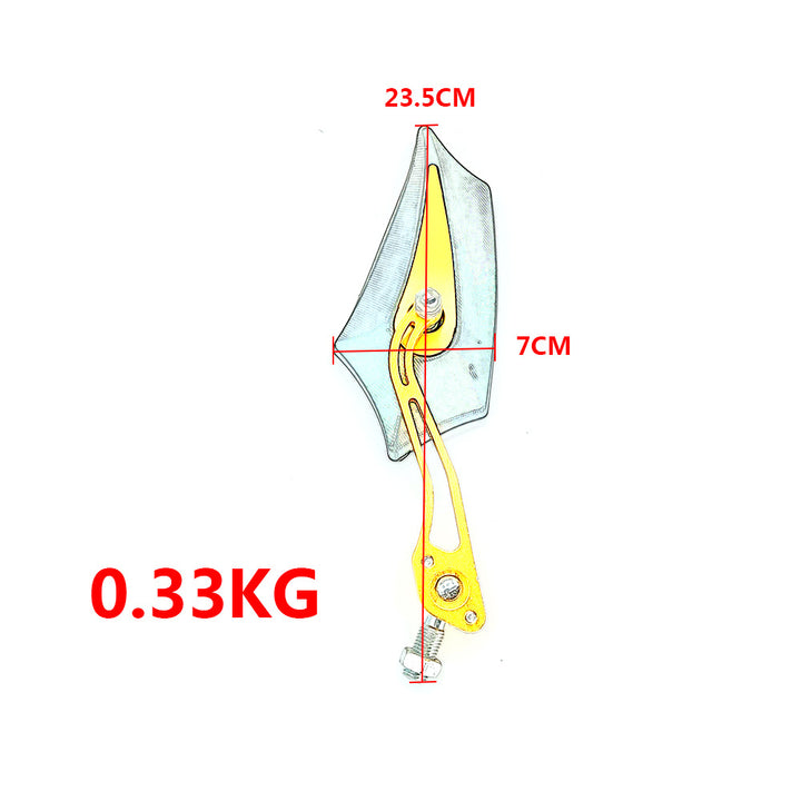 Sporty motorcycle rearview mirrors with rounded edges and adjustable viewing angle Stornfield