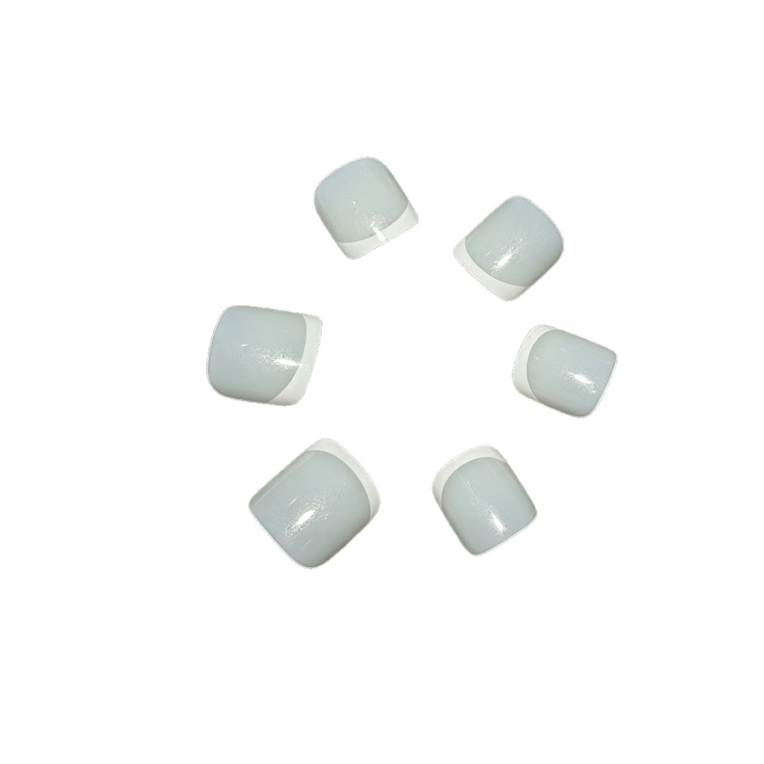 Stylish French Tip Press-On Nails Stornfield
