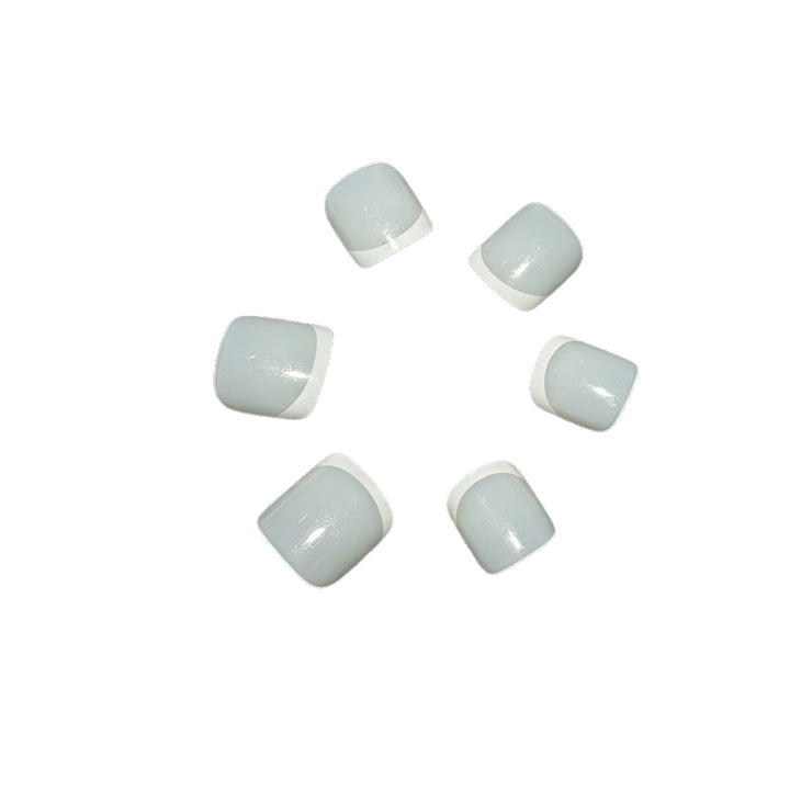 Stylish French Tip Press-On Nails Stornfield