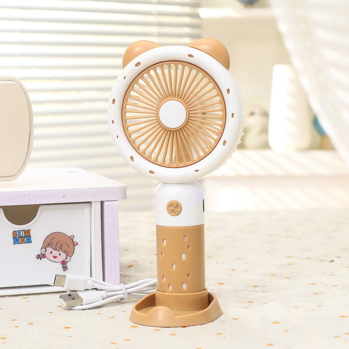Ladies Portable Hand Fan with Cute Animal Design Stornfield