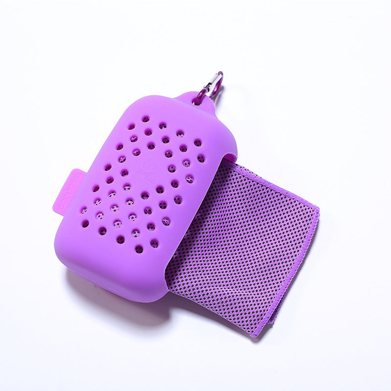 Women Portable Silicone Case with Integrated Cleaning Cloth Stornfield