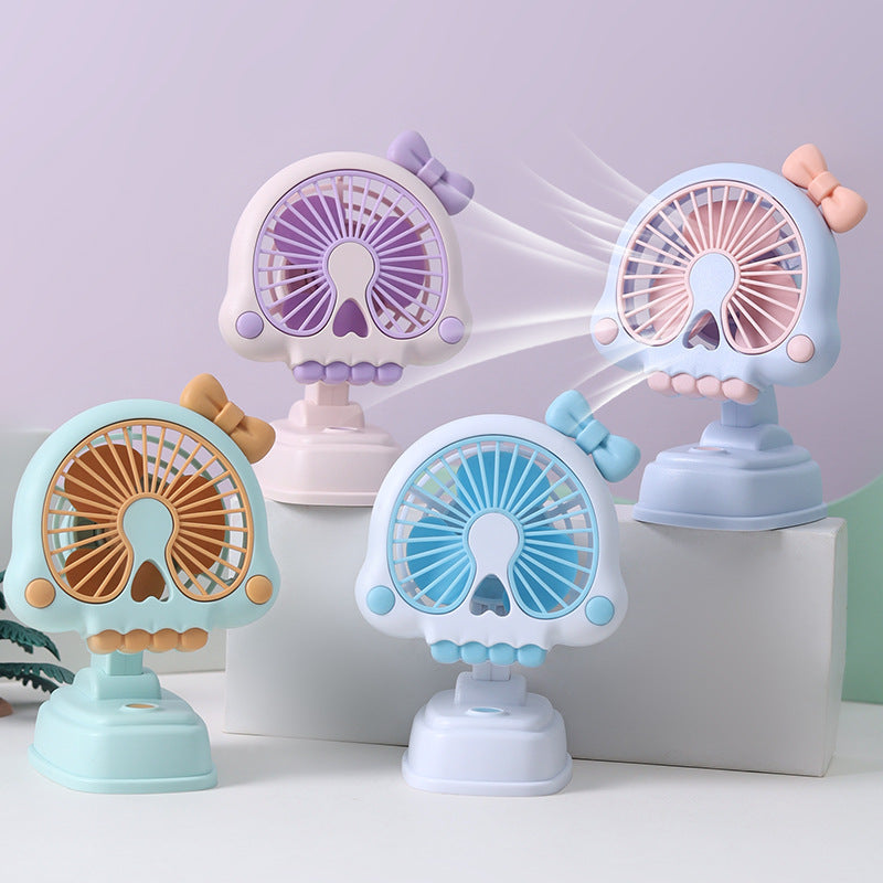 Unisex Creative Skull-Shaped Desk Fan Stornfield