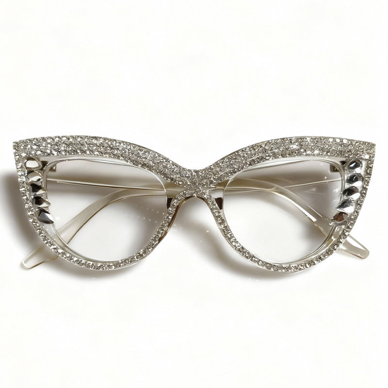 Rhinestone-Embellished Cat-Eye Eyewear Stornfield