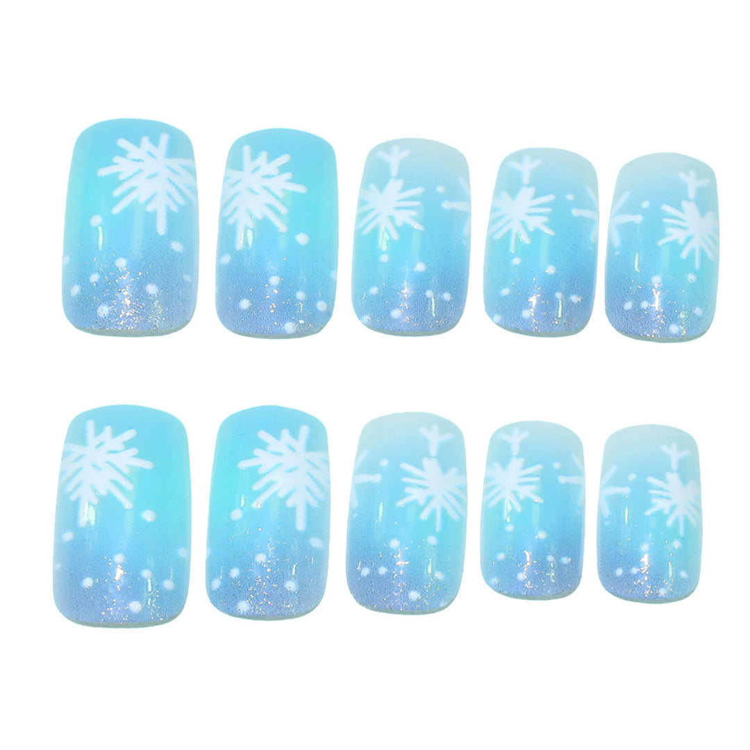 Artistic Frosted Winter Nail Art Stornfield