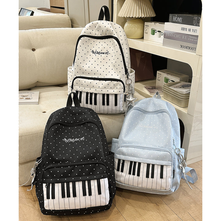 Musical-Themed Piano Key Backpack Stornfield