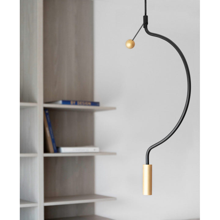 Contemporary Curved Pendant Light