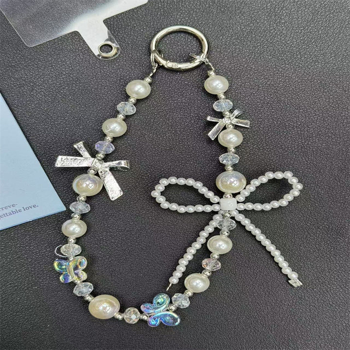 Decorative Pearl and Crystal Keychain Stornfield