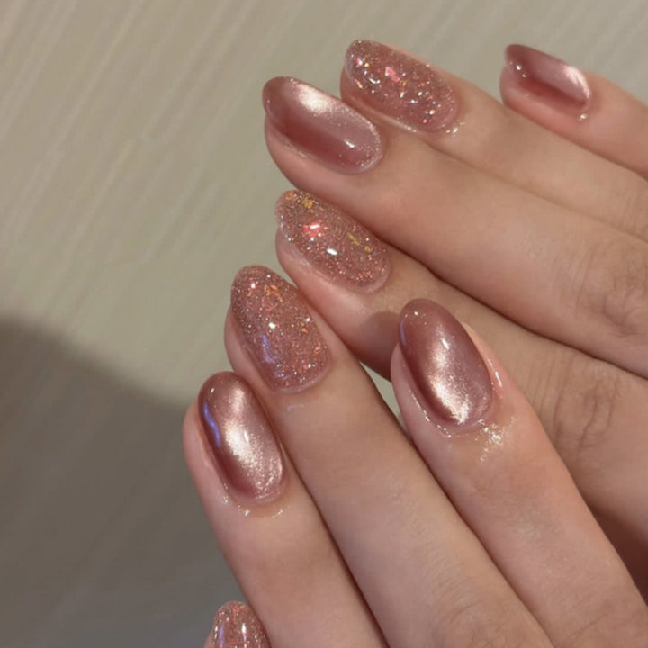 Glamorous artificial nails with glitter accents Stornfield