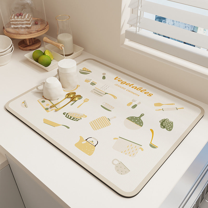Geometric Patterned Kitchen Mat Stornfield