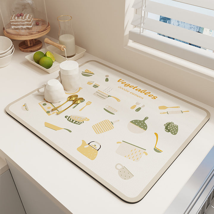 Geometric Patterned Kitchen Mat Stornfield