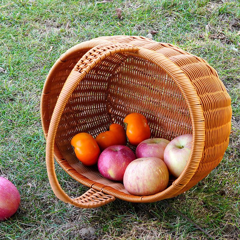 Handwoven Wicker Utility Basket Stornfield