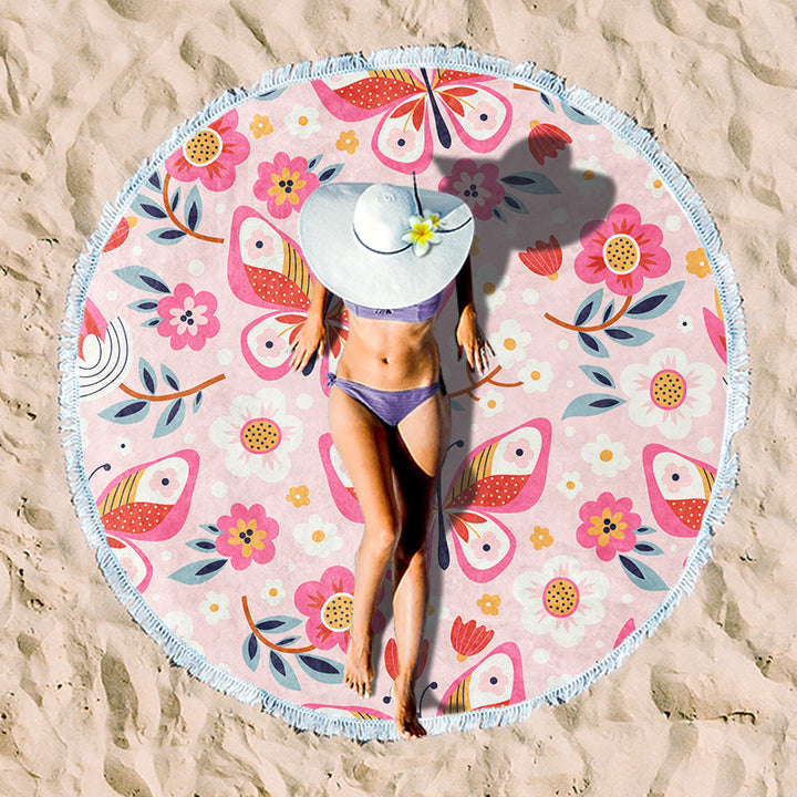 Rundstrand towel with unique sunset design Stornfield