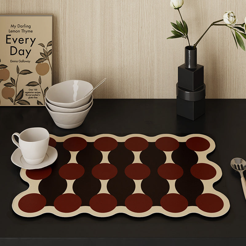 Vintage Coffee-Themed Table Mat