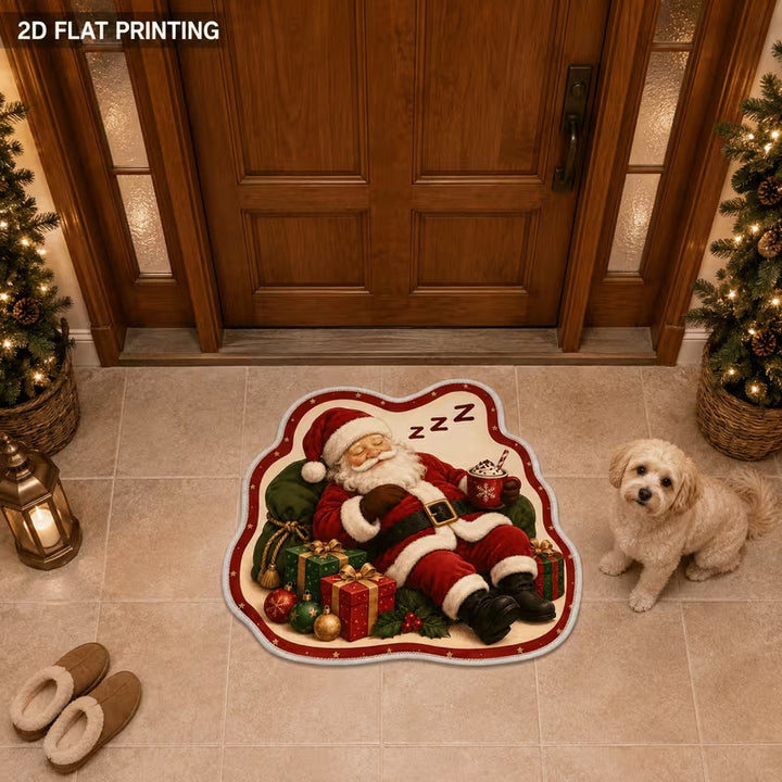 Santa Claus Shaped Home Entrance Mat