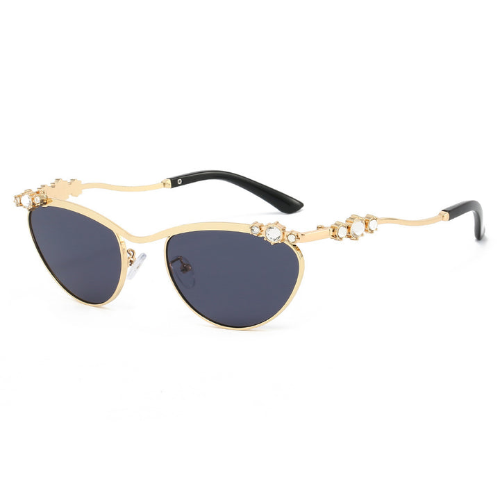 Women's Cat-Eye Sunglasses with Sparkling Stone Accents Stornfield