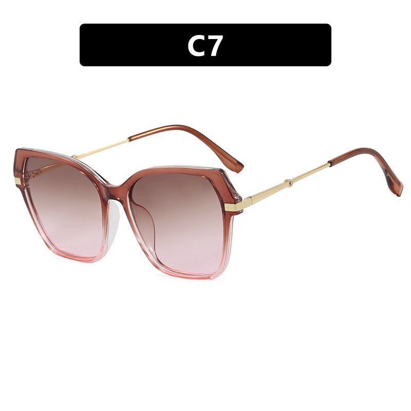 Ladies square sunglasses with elegant metal frame and protective UV filter Stornfield