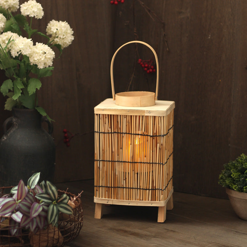 Artificial Rattan Lantern Stornfield