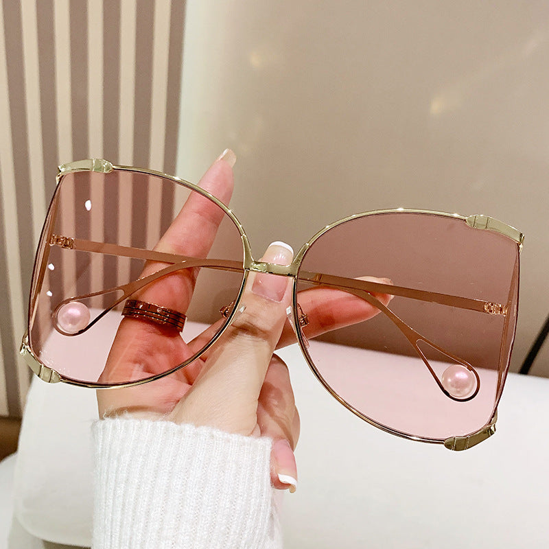 Ladies fashionable glasses with elegant pearl decor Stornfield