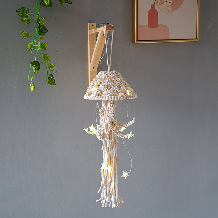 Decorative Macramé Jellyfish Wall Art Stornfield