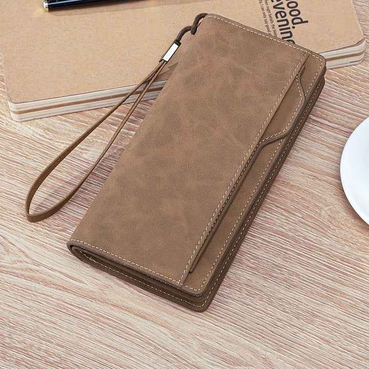 Elegant Leather Wallet with Wrist Strap Stornfield