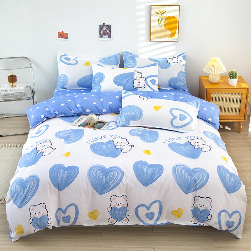 Modern Grid Pattern Comforter Set