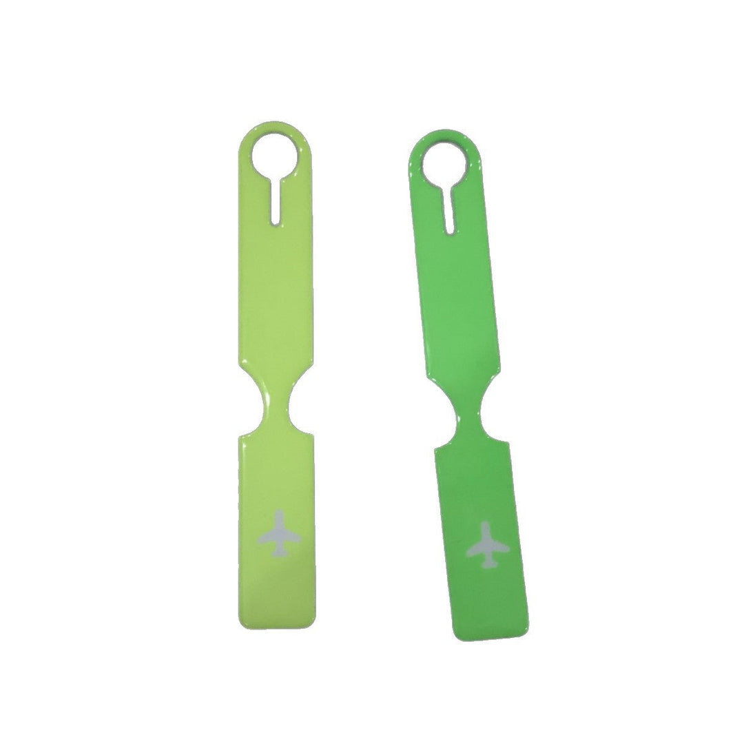 silicone airplane luggage tag with keyring clip and reflective travel ID strap Stornfield