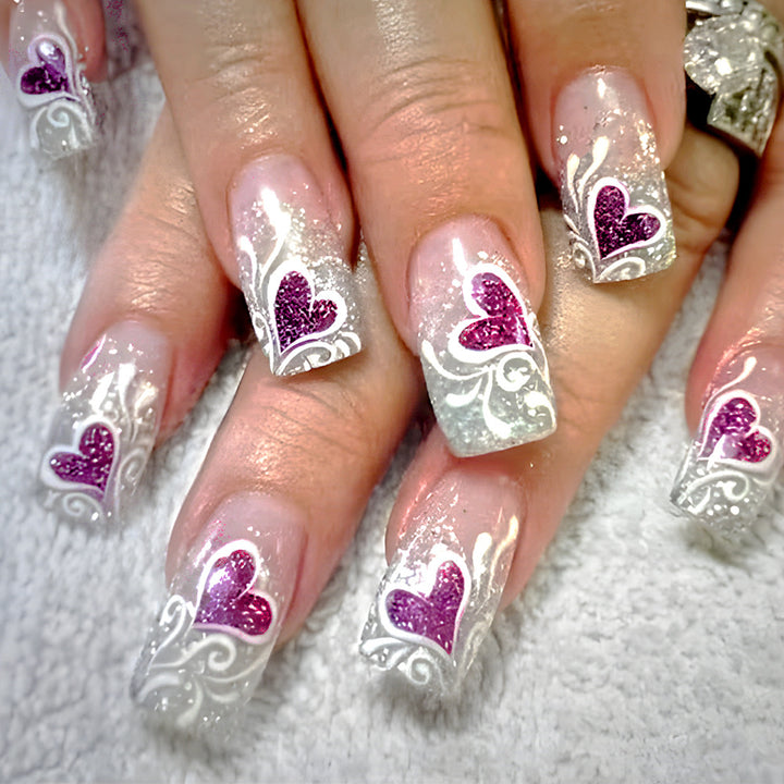 Romantic Glitter Gel Nail Art Set Stornfield