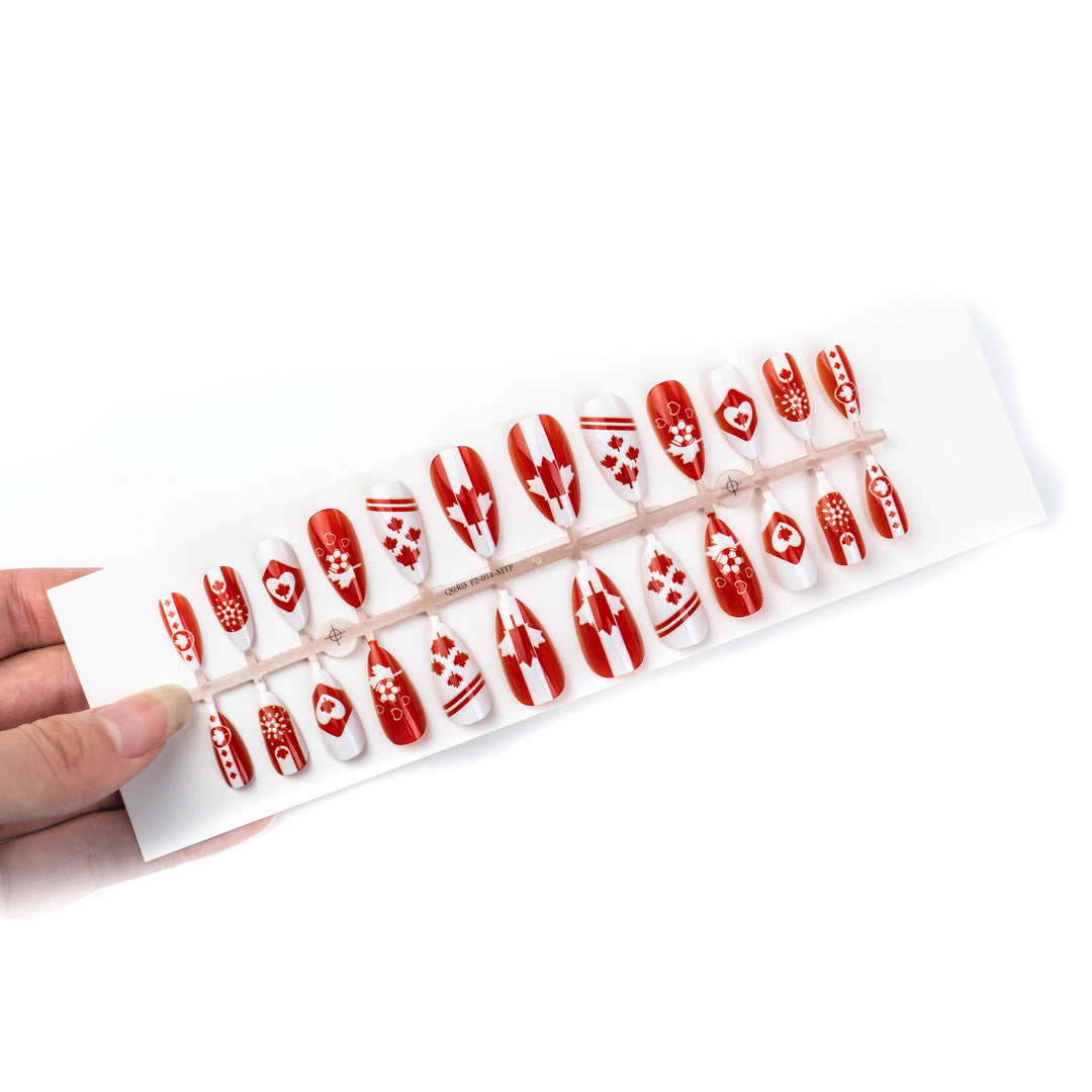 Soccer-Themed Press-On Nail Art Set