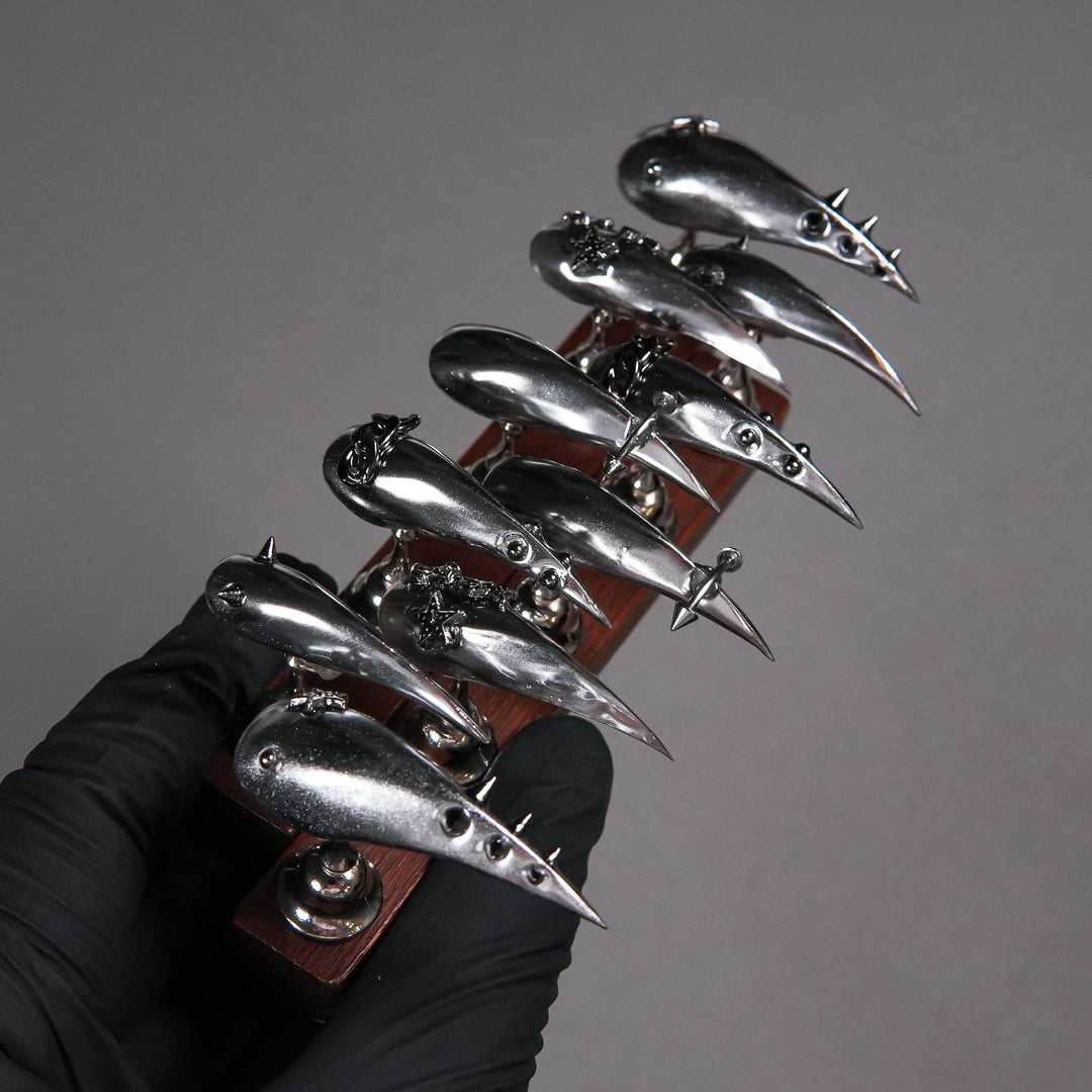 Spiked Stiletto Press-On Nails