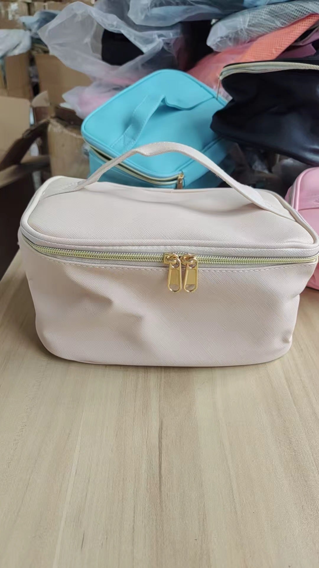 Cosmetic organizer bag with multiple compartments Stornfield