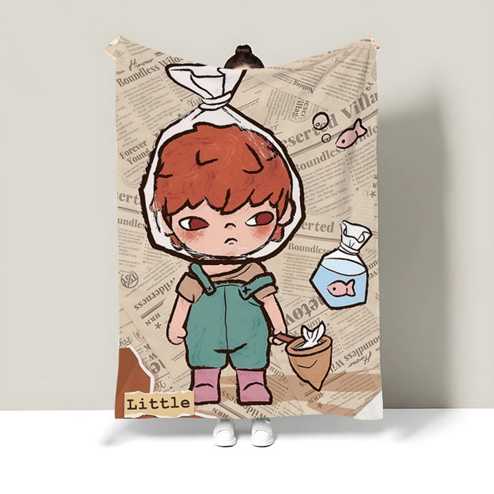 Art-Inspired Plush Blanket